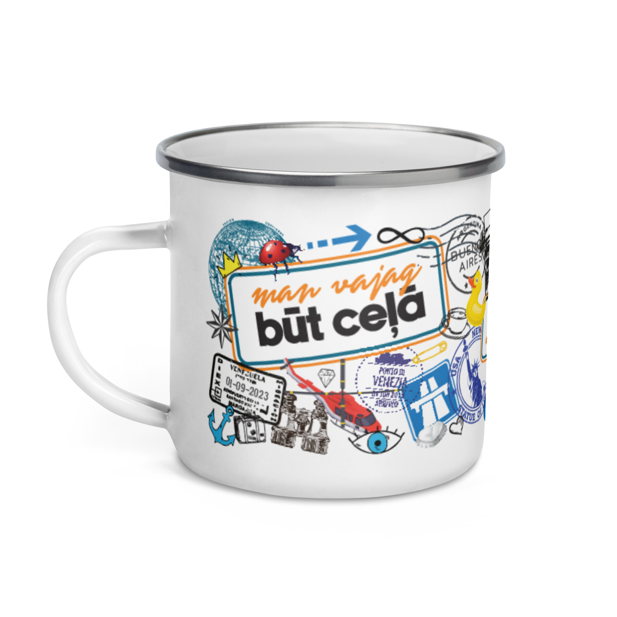 BŪT CEĻĀ emaljas krūzīte