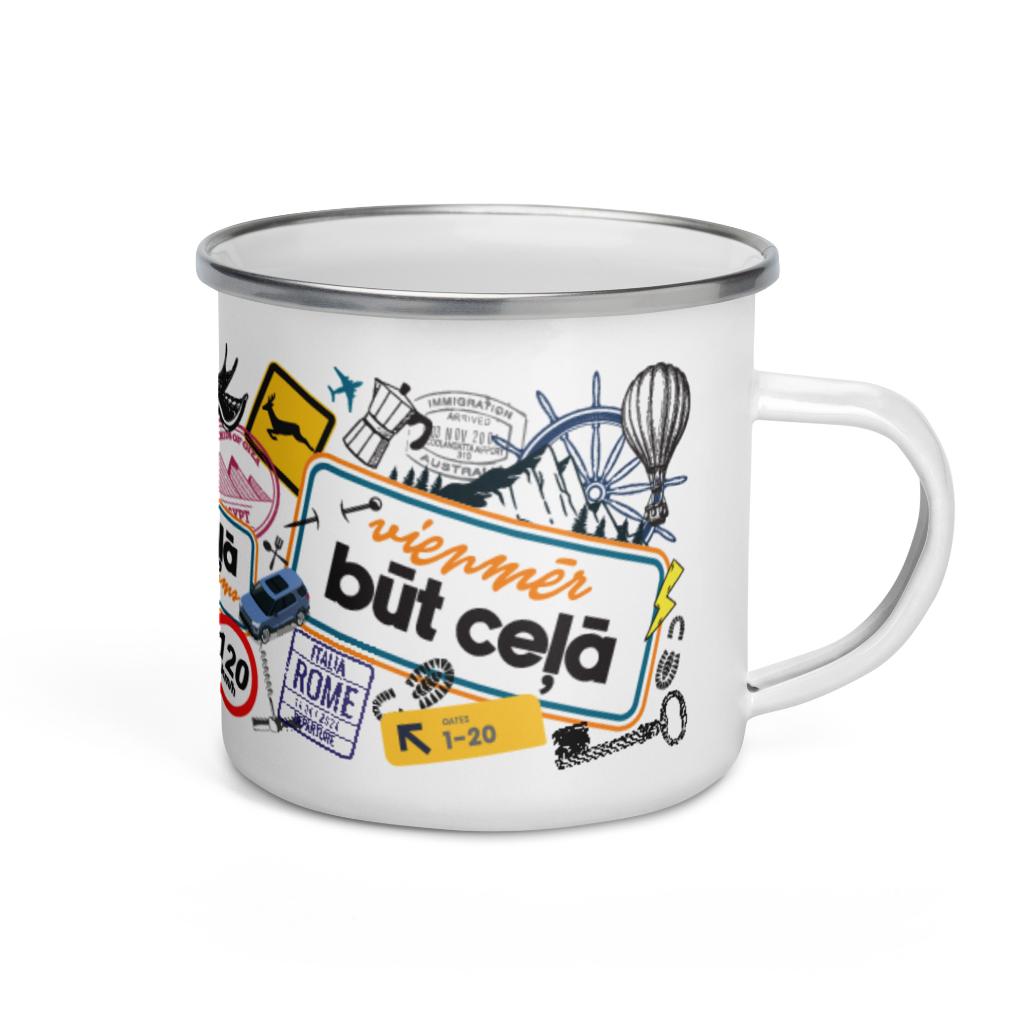 BŪT CEĻĀ emaljas krūzīte - Image 4